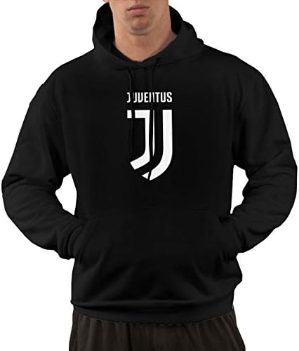 BAIMUDA Juventus FC Drawstring Pockets Pullover Hoodie Hooded Sweatshirt for Mens