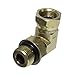 Apache 39006125 1/2" Male O-Ring Boss x 1/2" Female Pipe Swivel 90&deg; Hydraulic Adapter (Style 6901) primary