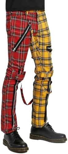 Amazon.com: Tripp NYC Tripp Mens Punk Bondage Pants [Red Plaid] 26