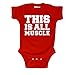 This Is All Muscle Cute Bodybuilder Athletic Humor Workout Infant Baby Bodysuit