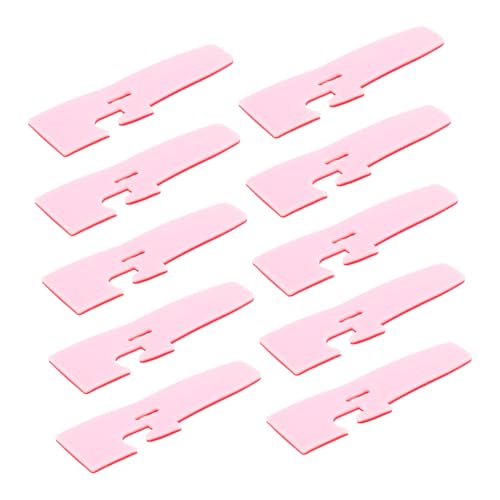 CORHAD 10Pcs Overlock Presser Foot Pad Durable Plastic Sewing Machine Presser Foot for Enhanced Seam Quality and Easy Installation Compatible with Overlock Machines
