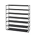 Jerry & Maggie 7 Tier Fabric Shoe Rack, 39 in W x 11 in D x 43 in H, Can Store 28-35 Pairs of Shoes