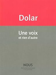 Une  voix et rien d'autre