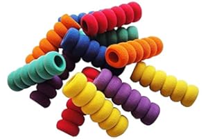 10 Soft Foam Pencil Grips, Writing Aid Pencil Holder Pencil Clamp for Kids Students, Assorted Colors, 1 38 Inches Long. Fashi