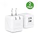USB Wall Charger, Dual USB Charger, Celltronics 2Pack 5V/2.1A Quick Charger Portable Travel Charger with Foldable Plug for iPhone X / 8 / 7 / 6s / 6 Plus, iPad Pro / Air 2 / mini 4, Samsung S5 More