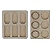 Baoblaze 2 Pieces Mixed DIY Silicone Mould Soy Candles Aroma Wax Tablets Mold for Dried Flowers Resin Soap Clay Craft Making Mold DIY Pendant Bookmark Necklace Jewelry Making Mould