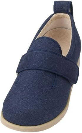 Amazon 介護シューズ あゆみ ダブルマジックii雅 施設 院内用 紺 Mサイズ 22 0 22 5cm 足囲5e 両足 徳武産業 リハビリ靴 介護靴
