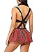LeaLac Sexy Lingerie for Women School Girl Outfit Lingerie Cute Plaid Mini Skirt Set 659 Black XL