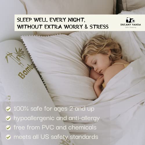 DREAMYPANDA Bed Bumpers for Toddlers — Bed Rail for Toddlers — Soft