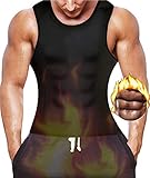 Men Tummy Control Hot Sweat Vest Slimming Sauna Shirt Neoprene Workout Weight Loss Sauna Vest