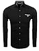 Hasuit Men's Classic Slim Fit Fashion Long Sleeve Dress Shirt Casual Shirts