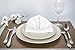 LuxKitchen White Cloth Napkins Set of 12 Cotton(18
