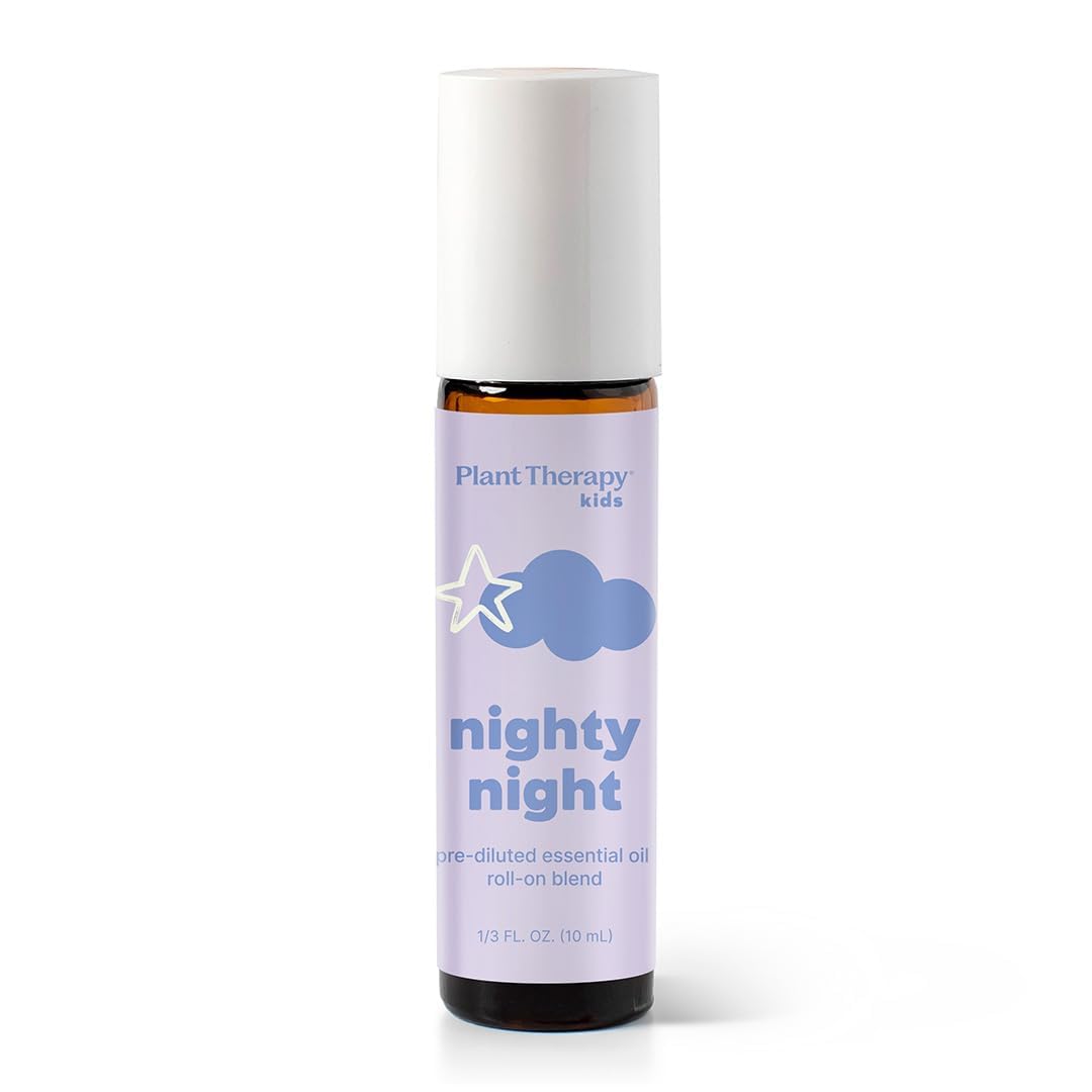 Plant Therapy Essential Oil | Nighty Night Synergy | 100% Pure, KidSafe | Pre-Diluted Roll-On 10 mL