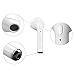 BYX Bluetooth Headphones, Wireless Earbuds Stereo Earphone Cordless Hand-free Headsets Charging Case for iOS & Android, White