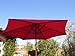 Formosa Covers 9ft Umbrella Replacement Canopy 6 Ribs in Red (Canopy Only)