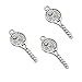 50pcs Vintage Antique Silver Alloy Tennis Racket Charms Pendant Jewelry Findings for Jewelry Making Necklace Bracelet DIY 30x11mm (50pcs Tennis Racket)