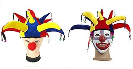 Amazon Co Jp Image ジョーカー 気分 ピエロ 道化師 ピエロ帽子 ハロウィーンの衣装 ホーム キッチン