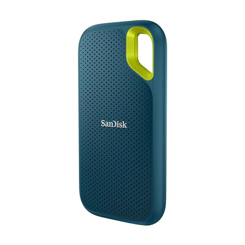 SANDISK Extreme Portable SSD 1TB (up to 1050 MB/s read, 1,000MB/s write, USB-C, NVMe Solid State Performance, IP65 rated for dust and water resistance, Updated Firmware) Monterey