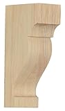 Ekena Millwork CORW02X06X03DRRO Mini Dearborn Wood