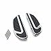 HONGK- Chrome Airflow Passenger Footboard Kits Compatible with H-D Wide Glide FXDWG/Road King FLHR/Street Glide FLHX [B01M7WXVI1]
