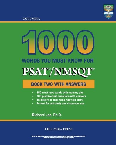 Download Columbia 1000 Words You Must Know for PSAT/NMSQT: Book Two with Answers (Volume 2)