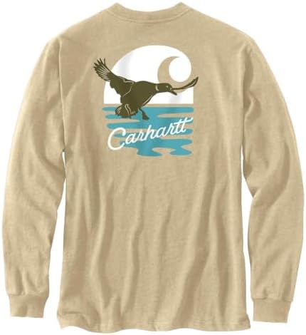 Carhartt Men's 106218 Loose Fit Heavyweight Long Sleeve Shamrock T