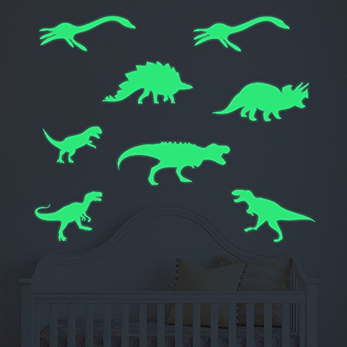 wandaufkleber-wandtattoos-Ronamick-9PCS-leuchtende-Wand-Aufkleber-Fluoreszierende-Kinder-Zimmer-Dinosaurier-Home-Decor-Wandtattoo-Wandaufkleber-Sticker-Wanddeko-Grn