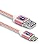 Micro USB Cable, Nylon Micro USB Metal Male & Braided Nylon USB Charger Cable Colorful Computer Cables & Interconnects Android Cell Phone Cables 10FT/3M Extra Long High Speed USB 2.0 Sync-Charging