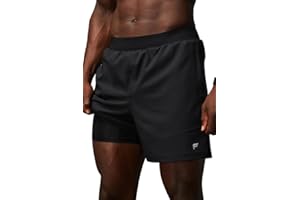 Fabletics Men's The Fundamental Short II (Lined), Workout, Running, Training, Gym, Yoga, Ultra Lightweight