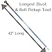 GoBUDi Longest Divot Pitch Mark Tool, Fix Ball Marks & Pick Up Golf Balls Without Bending