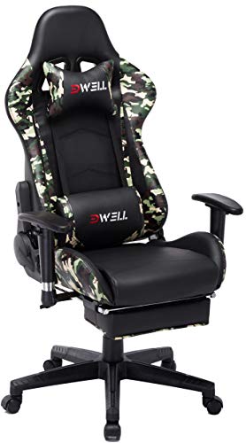 Computer Gaming Chair, Height Adjustable Swivel PC Chair ...