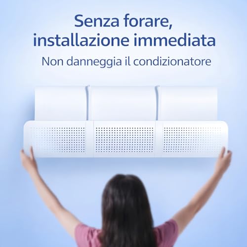 Air Conditioner Deflector, Universal Air Conditioner Deflector 85 cm ABS for Wall Split 60-100 cm, Air Conditioner Diverter for Home Office Bedroom BANJEKT