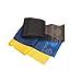 THERABAND Resistance Bands Set, Professional Elastic Band For Upper & Lower Body Exercise, Strength Training without Weights, Physical Therapy, & Pilates, Yellow & Blue & Black, Advanced