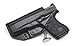 Concealment Express IWB KYDEX Holster: fits Glock 43 / 43X (CF BLK, RH) - Inside Waistband Concealed Carry - Adj. Cant/Retention - US Made