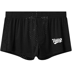 Mens Mesh Booty Running Shorts - 3 Inch Sexy Lounge Active Shorts Ranger Panties Vintage Booty Gym Sleep Shorts
