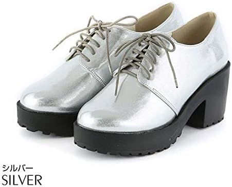 Amazon ヴィヴィアン 19春夏 タンクソールレースアップシューズ シルバー Ll 24 5cm ファッションサンダル