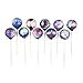 Sparko Sweets 10 Piece Big Bang Galaxy Lollipops Cosmo Designs in Space Foil Gift Pack Large Sphere, Handcrafted in USA, 1.5 Pounds