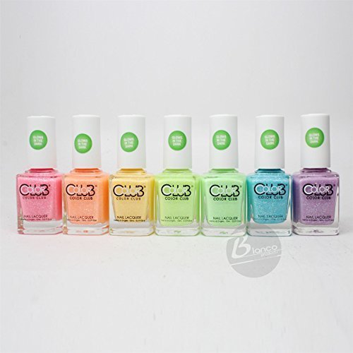 Color Club glow in the dark Nail Polish 2015 Neon Set of 7 colors