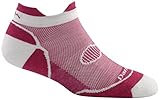 Darn Tough Merino Wool Double Cross No Show Tab Sock - Women's Berry Medium