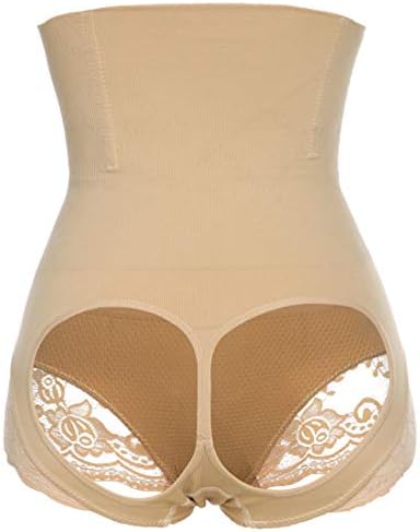 Open Butt Lifter Panties Tummy Control Shapewear Women's Cut Out Lace Boy Shorts High Waist Underwear Body Shaper