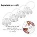 Boao 16 Pieces Fish Tank Suction Cups Aquariums Suction Cup with Adjustable Cable Ties for Binding Moss Shrimp Nest Dodging Nest