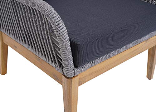 Mendler Gartengarnitur HWC-H56, Lounge-Set Sitzgruppe Sofa, Seilgeflecht Rope Holz Akazie Spun Poly FSC- Kissen… – Bild 7