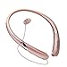 Bluetooth Headphones Retractable Earbuds Neckband Wireless Headset Sports Sweatproof Earphones with Mic (Bluetooth 4.1,Noise Cancelling , 14 Hours Play Time) (Rosegold)