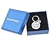 MJartoria Dad Mom Gift from Daughter for Birthday, Dad I will always be your little girl-Free Stamped Keychain Ring