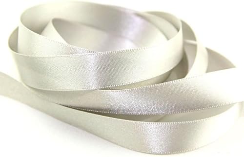 Berisfords 10mm Double Faced Satin Ribbon 18 Silver Grey - per 20 metre roll