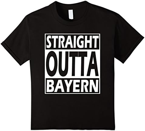 Kids Straight Outta Bayern T-Shirt  12 Black