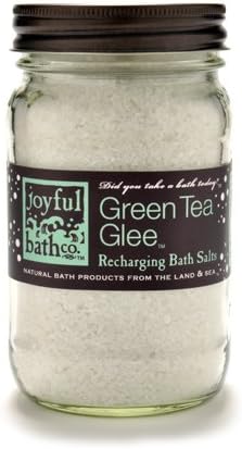 Joyful Bath Green Tea Glee Recharging Bath Salts, Peppermint, 16 oz