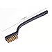 Eboot 6 Pack Mini Wire Brushes Set for Cleaning Welding Slag and Rust, 7 Inches Brass and Stainless Steel Brushes with Rigid Handle