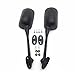 XKMT-Black Rear View Left Right High-impact PP shell Mirrors Compatible With 2010 2011 2012 CBR250/ 2003-2012 CB 1300S [B01B269ADI]