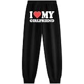 Back I Love My Girlfriend Sweatpants Valentine's Day Gift Merch